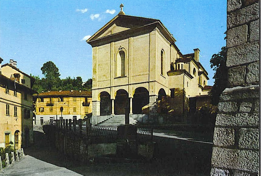 Bioglio chiesa Santa Maria Assunta foto storica